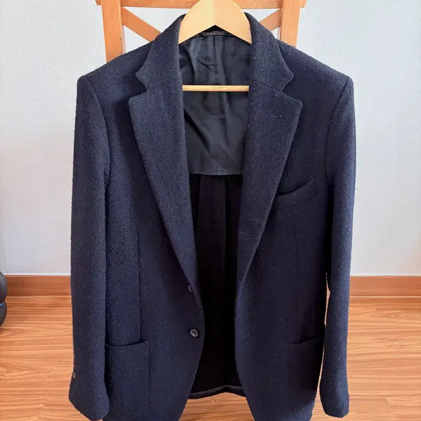 [BUNJANG] Drake's Navy Tweed Blazer Vintage Classic Jacket / 드레익스 네이비 트위드 재킷 브래이저