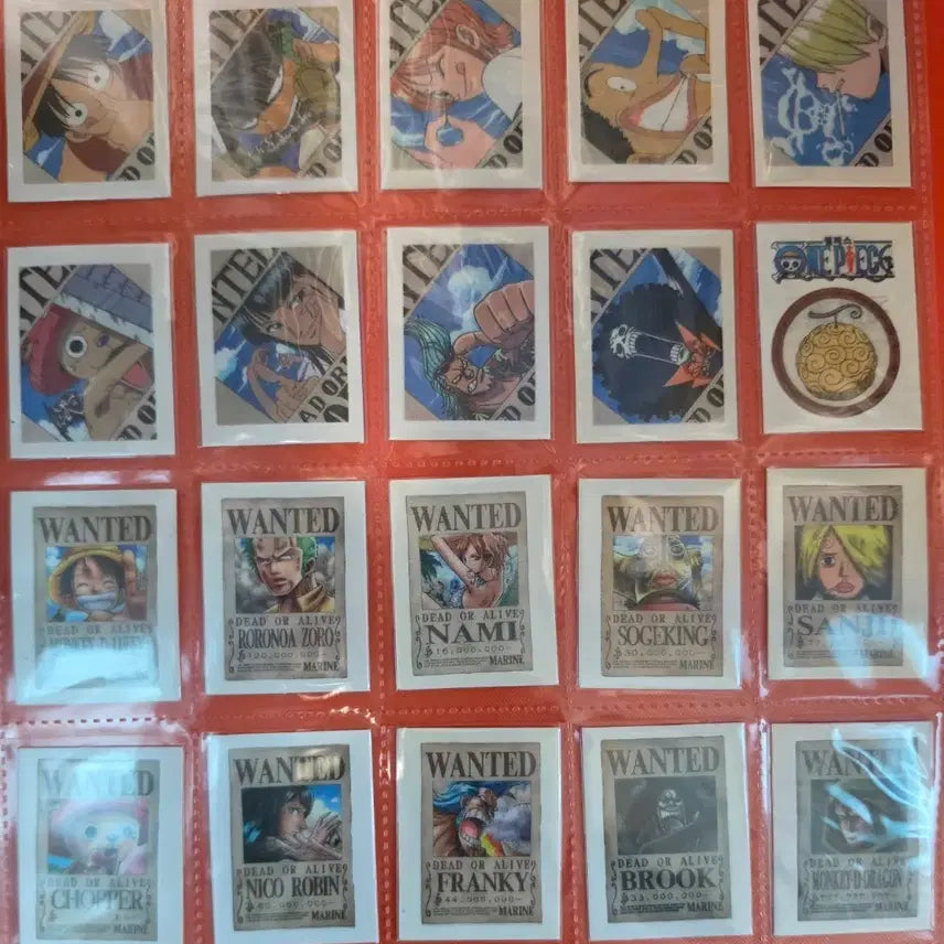 [BUNJANG] Shani One Piece Wanted Seal Bundle Set / 샤니원피스 띠부씰  현상수배씰 일괄