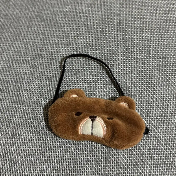 [BUNJANG] Bear Sleep Mask for Dolls / 인형옷 곰돌이 수면 안대