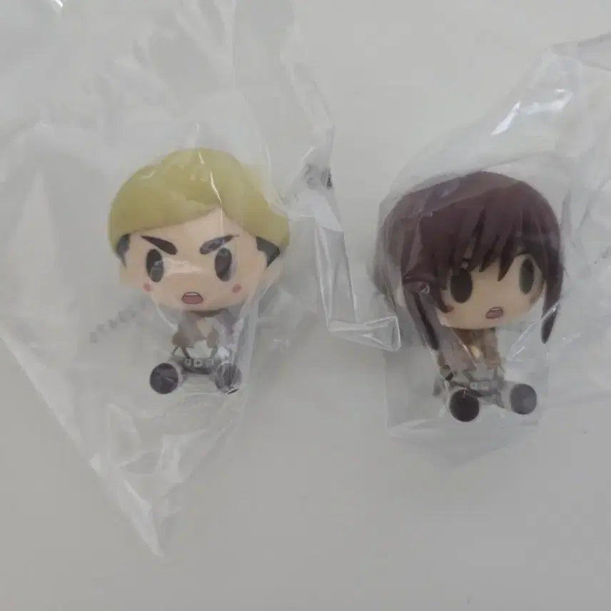 [BUNJANG] Attack on Titan Chokonoko Erwin & Sasha Figures (Sealed) / [미개봉] 진격의 거인 g상 초코노코 엘빈,사샤