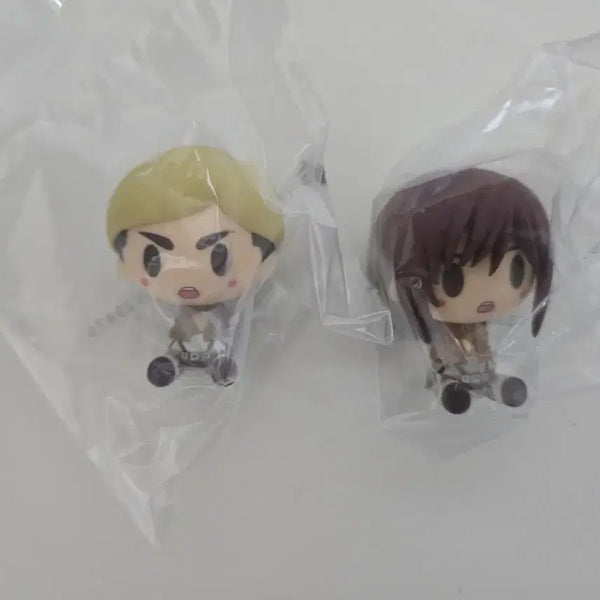[BUNJANG] Attack on Titan Chokonoko Erwin & Sasha Figures (Sealed) / [미개봉] 진격의 거인 g상 초코노코 엘빈,사샤