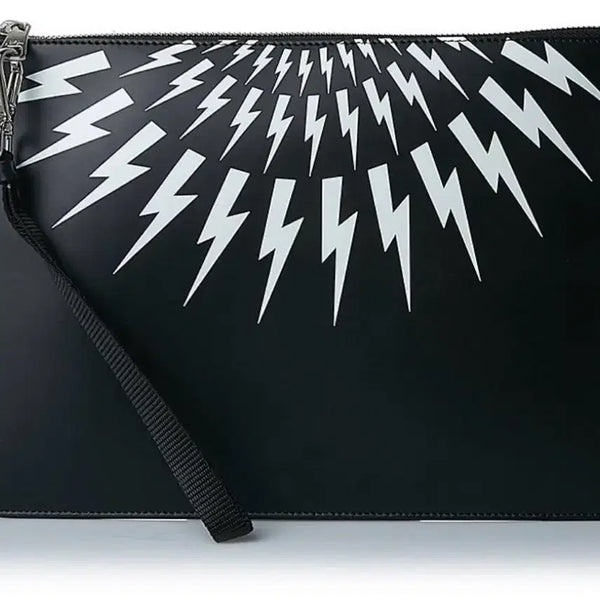 [BUNJANG] Neil Barrett Signature Lightning Pattern Clutch Bag / 닐바렛 클러치백