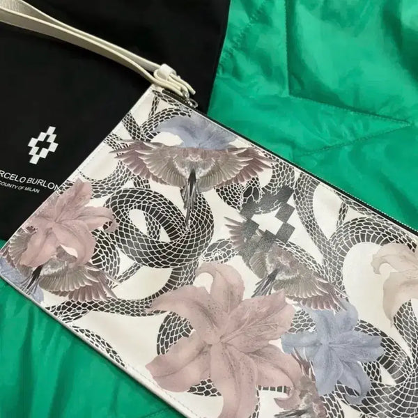 [BUNJANG] Marcelo Burlon Leather Clutch Bag / 마르셀로불론 클러치백 남여공용