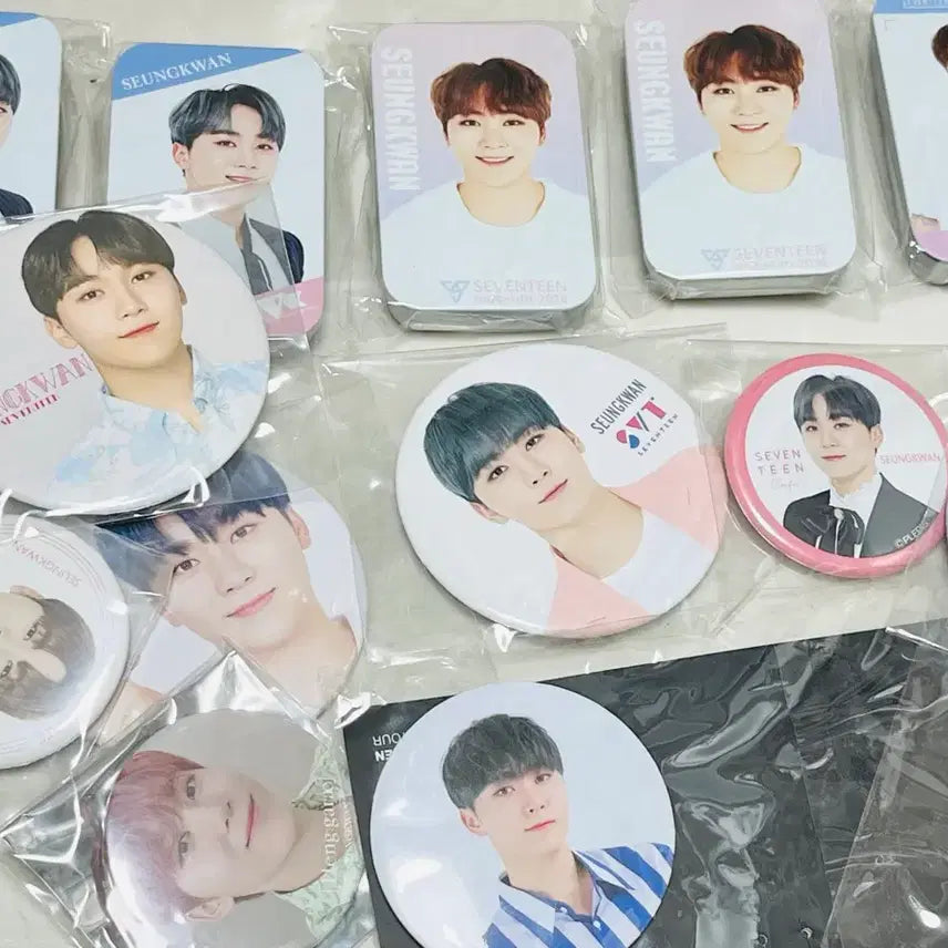 [BUNJANG] Seventeen Seungkwan Japanese Can Badge Bundle Set / [일괄] 세븐틴 승관 일본 캔뱃지 캔버튼