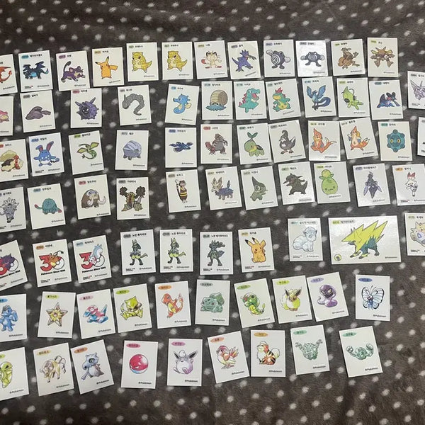 [BUNJANG] Pokemon Sticker Bundle - 80 Assorted Pieces / 포켓몬 띠부실 일괄 판매 80장 종류 다양함