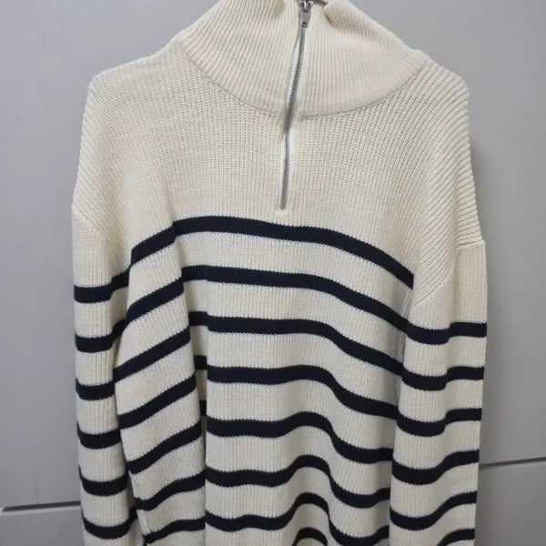 [BUNJANG] Mind Bridge Zip-Up Knit Ivory / 마인드브릿지 집업 니트 아이보리