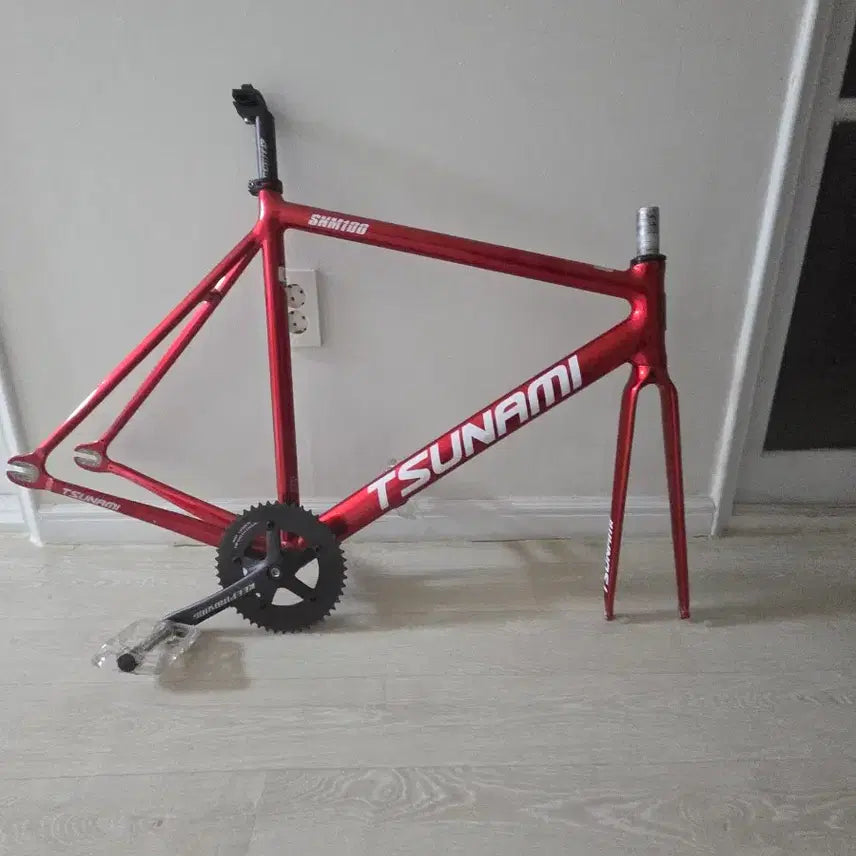 [BUNJANG] Tsunami Red Wine Frameset L / 쓰나미 레드와인 프레임셋 팝니다
