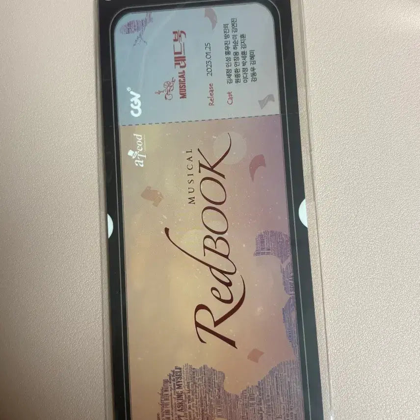 [BUNJANG] Musical "Red Book" Original Ticket (Kim Sejeong, Inseong, Hong Woo-jin, Bang Jin-ui) / 뮤지컬 레드북 오리지널 티켓