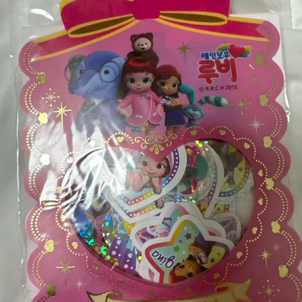 [BUNJANG] Rainbow Ruby Character Mini Stickers Set / 레인보우 루비 스티커
