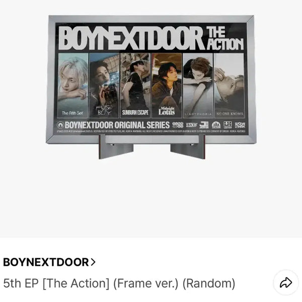 [BUNJANG] BOYNEXTDOOR 5th EP [The Action] Taesan Frame Version / BOYNEXTDOOR 5집 EP [The Action]