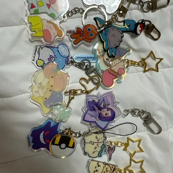 [BUNJANG] Assorted Character Keyring Set / 다양한 캐릭터 키링 세트