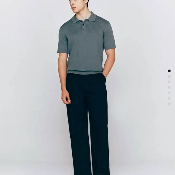 [BUNJANG] Giordano LW Wide Chino Pants (Navy + Sand) - Size 32 / 지오다노 LW 와이드 치노 네이비+샌드 일괄.32사이즈