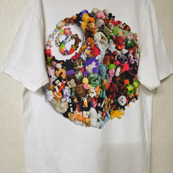 [BUNJANG] Stussy Plush T-Shirt White / 스투시 stussy 플러쉬 티셔츠 화이트 (M)
