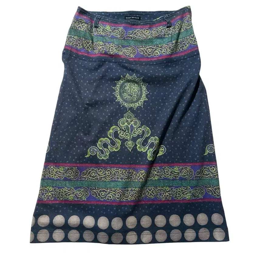[BUNJANG] Issey Miyake 2001 SS Ethnic Pattern Skirt / [2] 이세이 미야케 2001ss 에스닉 패턴 스커트