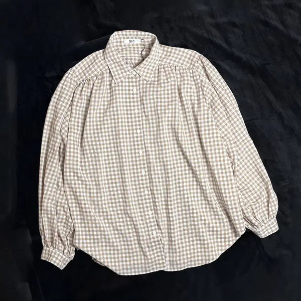 [BUNJANG] Uniqlo Vintage Shirring Shirt / 일본빈티지 유니클로 셔링 셔츠