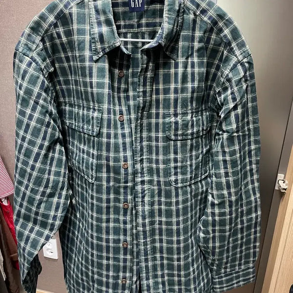 [BUNJANG] Vintage Old Cap Oversized Check Shirt - Size M / 빈티지 올드캡 오버사이즈 체크 셔츠 M사이즈