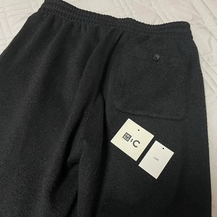[BUNJANG] Uniqlo M Black Knit Fleece Easy Ankle Pants / M 유니클로 니트후리스이지앵클팬츠