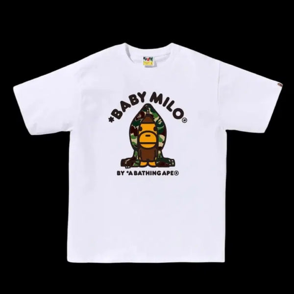 [BUNJANG] BAPE BABY MILO Shark Hoodie Short Sleeve / 베이프 베이비 마일로 샤크 후드 반팔