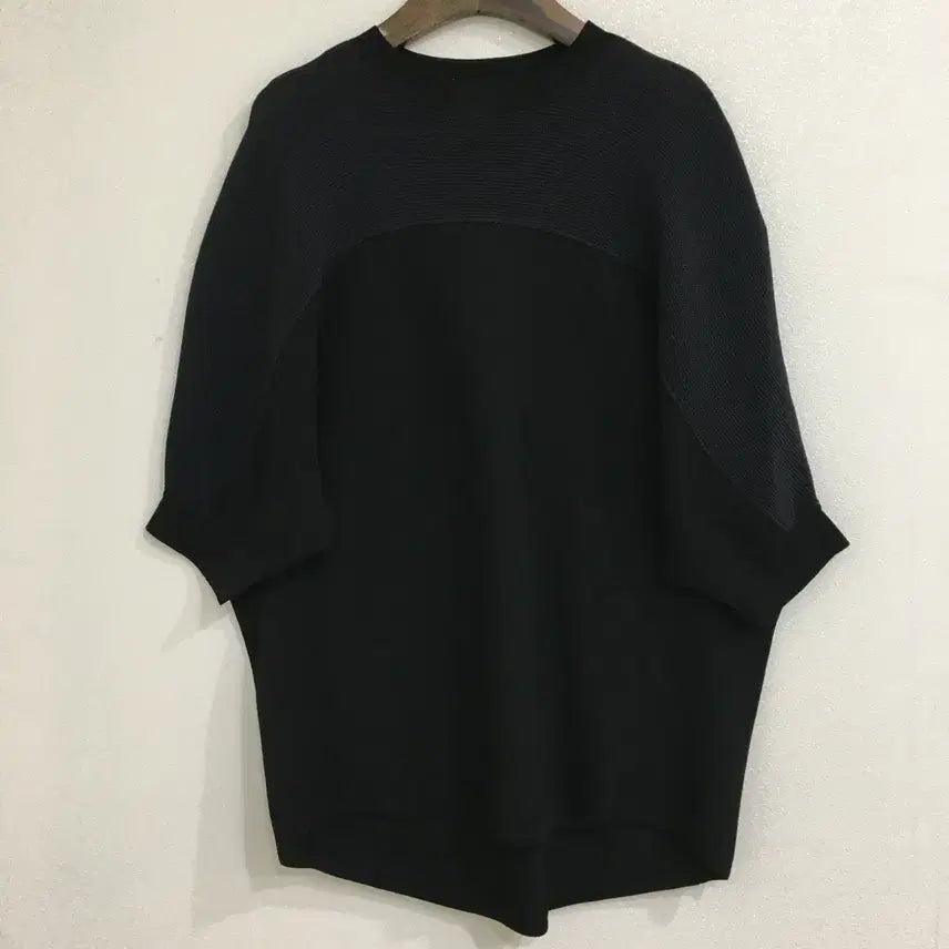 [BUNJANG] SYSTEM Short Sleeve Knit Black / SYSTEM 시스템 반팔 니트