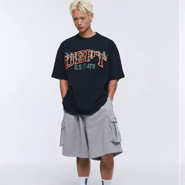 [BUNJANG] Born to Win Symbol Logo Cargo Bermuda Shorts / 본투윈 심볼 로고 카고 버뮤다팬츠