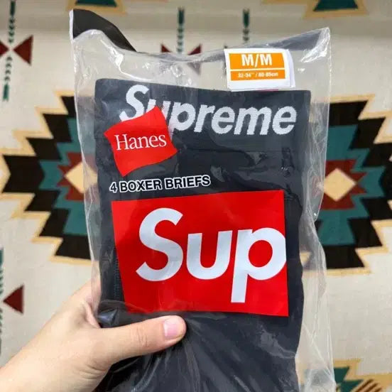 [BUNJANG] Supreme Underwear Briefs Black M / 슈프림 속옷 팬티 블랙M