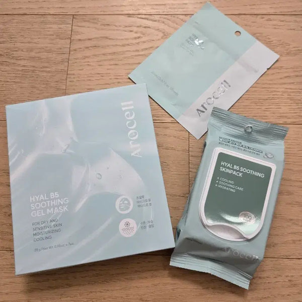 [BUNJANG] Arocell Hyal B5 Soothing Mask, Pad, and Skin Pack Set / (3종) 아로셀 하이알 B5 수딩 마스크, 패드, 스킨팩