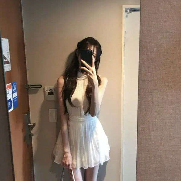 [BUNJANG] La Belle Blanc Celia Silk Set-up White Blouse & Skirt Set (S) / 라벨르블랑 실리아 실크 셋업 화이트 /블라우스, 스커트 세트/ 스커트s