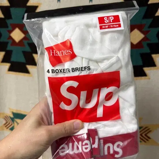 [BUNJANG] Supreme Underwear Briefs White S / 슈프림 속옷 팬티 화이트S