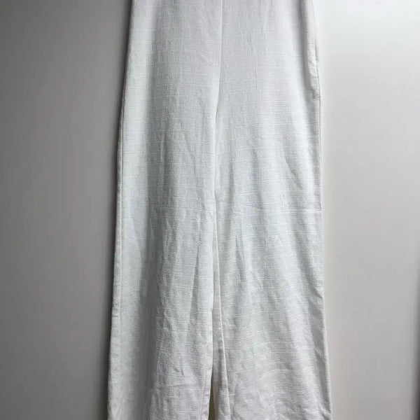 [BUNJANG] Zara High-Waisted White Pants / 자라 하이웨이스트 화이트 팬츠