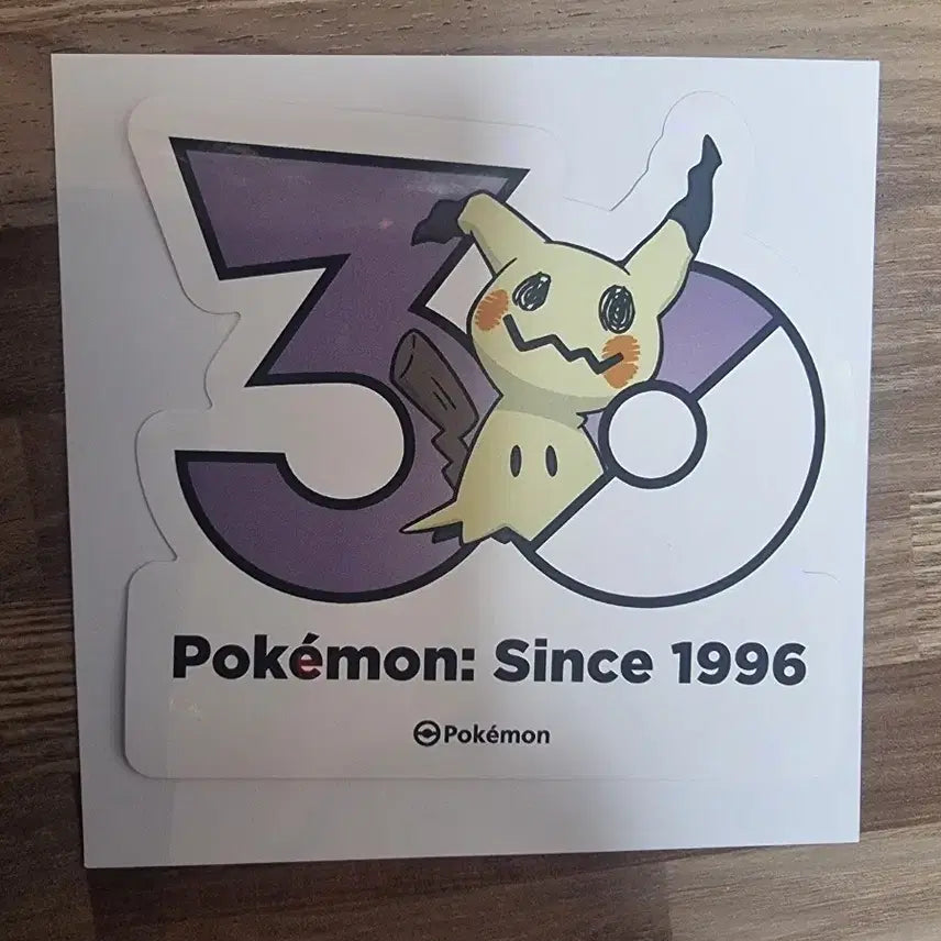[BUNJANG] Pokemon 30th Anniversary Mimikyu Sticker / 포켓몬스터 30주년 따라큐 스티커 파라요