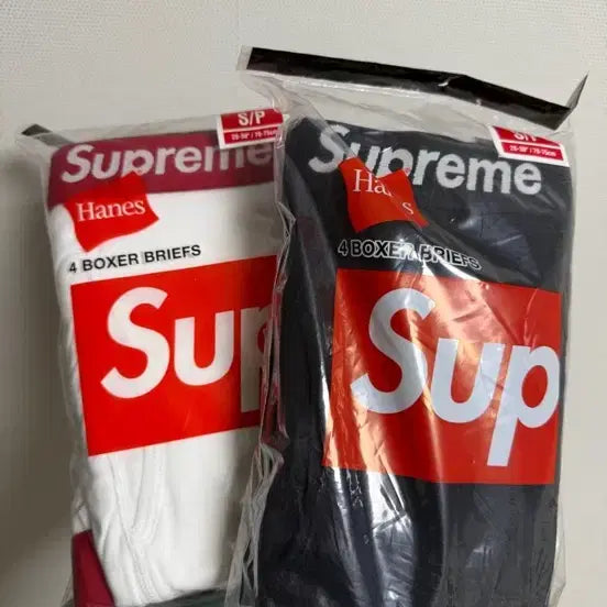 [BUNJANG] Supreme Cotton Briefs 2-Pack Set / 슈프림 속옷 팬티 2장세트