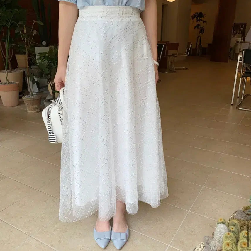 [BUNJANG] Bycinyy Shiny Skirt Eye Free / 바이씨니 제작 샤이니 스커트 아이 프리