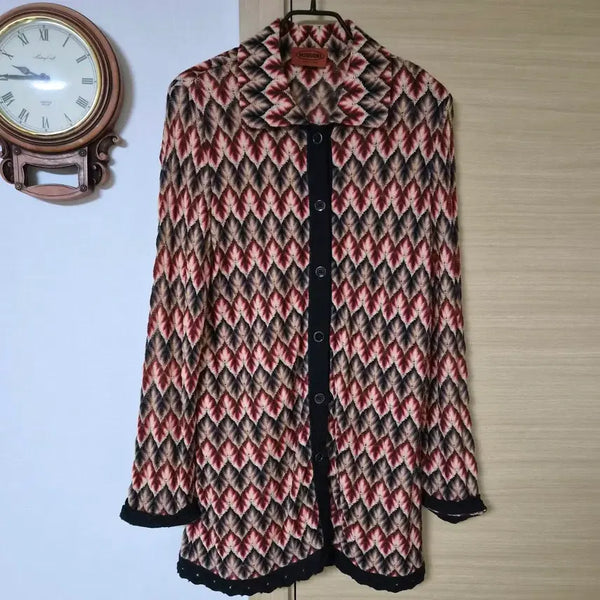 [BUNJANG] MISSONI Zigzag Signature Wool Blend Knit Jacket / 미쏘니(MISSONI) 지그재그 시그니처 니트 자켓