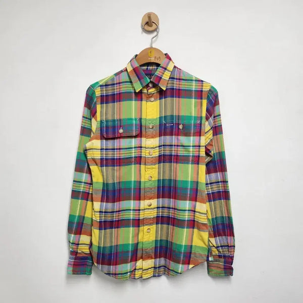 [BUNJANG] Polo Ralph Lauren Plaid Button-Up Shirt / [XS] 폴로 랄프로렌 체크 남방 셔츠 (F09)