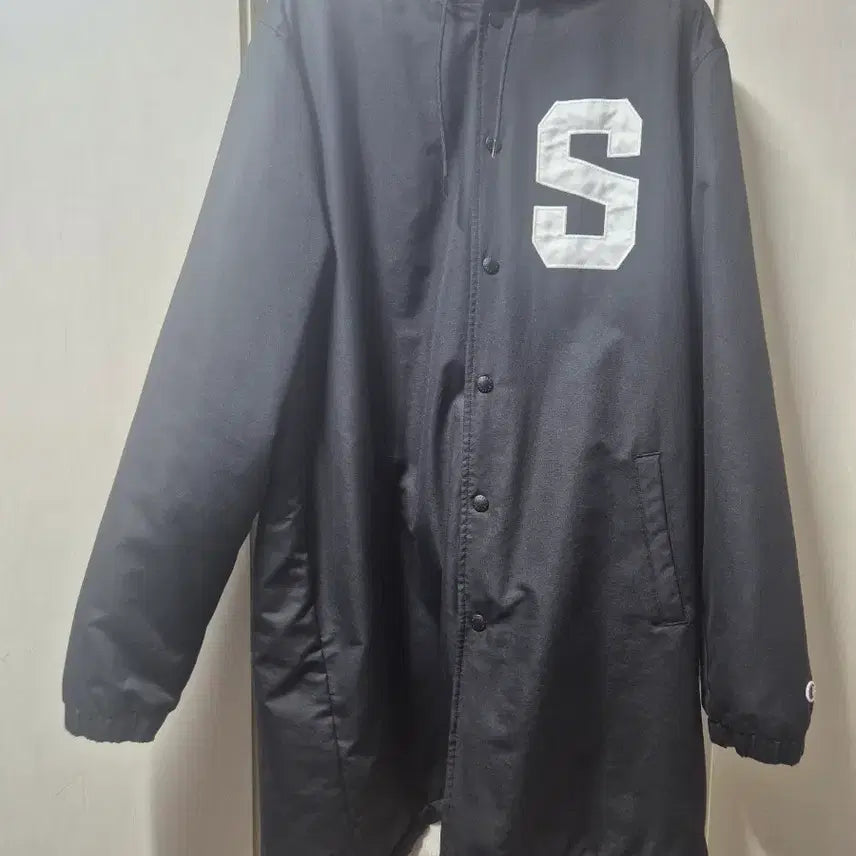 [BUNJANG] Stussy x Champion Collaboration Limited Edition Hooded Coach Jacket (M) / 스투시 x 챔피온 콜라보 한정판 후드 코치자켓 M