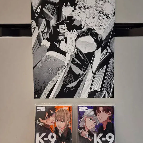 [BUNJANG] K-9 Metropolitan Police Department Special Unit 9 Ability Countermeasure Division Vol. 1 & 2 Set (First Edition, Sealed) + Poster / 미개봉 초판)K-9 경시청 공안부 공안제9과 이능력 대책반+포스터