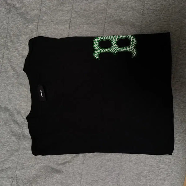 [BUNJANG] MLB Boston Red Sox Big Logo Short Sleeve T-Shirt Black / MLB 보스턴 레드삭스 빅 로고 반팔 티셔츠 블랙