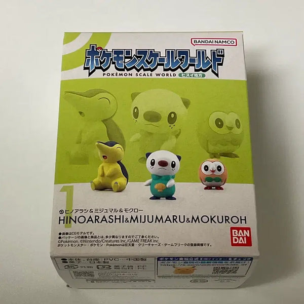 [BUNJANG] Pokémon Scale World Hisui Starter Set (Rowlet, Cyndaquil, Oshawott) Figure / 미개봉)포켓몬스터 스케일월드 히스이 스타팅 나몰빼미 브케인 수댕이 피규어