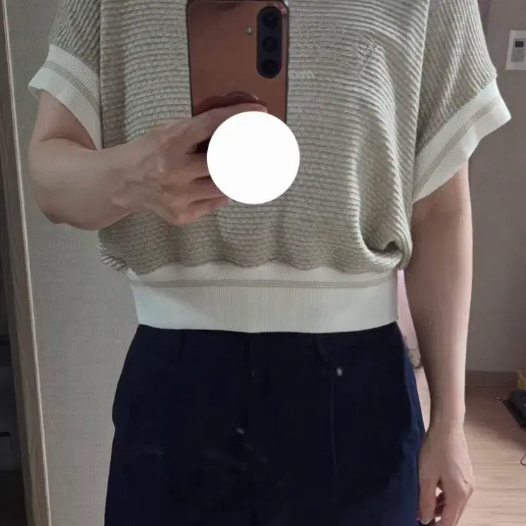 [BUNJANG] Thehandsome SJSJ Women's Knit F Dark Beige / 더한섬 SJSJ 여성 니트 F 다크베이지