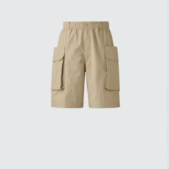 [BUNJANG] Uniqlo U Parachute Cargo Shorts Beige / 유니클로 U 파라슈트 카고 반바지 베이지