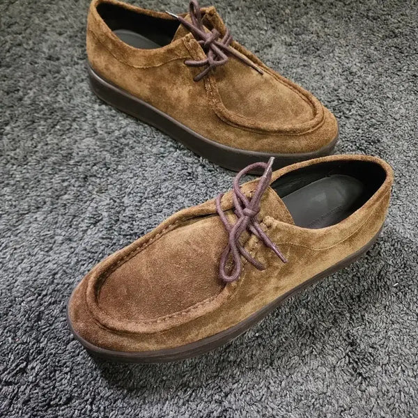 [BUNJANG] Massimo Dutti Leather Stitch Wide Sole Derby Shoes Size 275 / 마시모두띠 레더 발등 스티치 와이드솔  더비슈즈  275사이즈