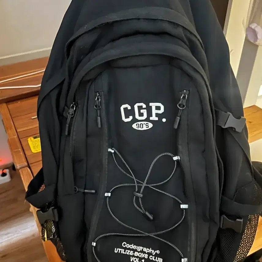 [BUNJANG] Code Graphy Backpack Black / 코드그라피 백팩 블랙