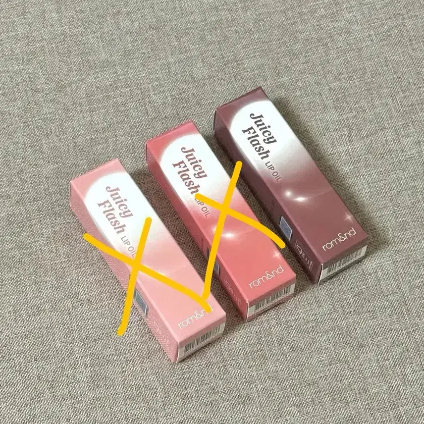 [BUNJANG] Rom&nd Juicy Flash Lip Oil (01, 03, 07) / 미개봉 새상품) 롬앤 쥬시 플래시 립오일 01, 03, 07