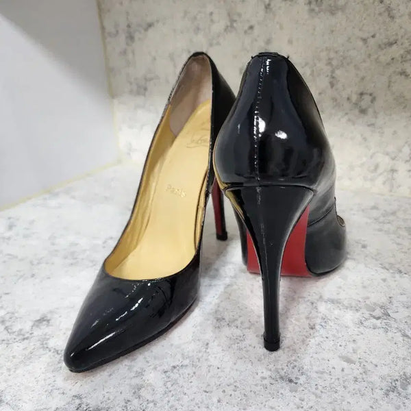 [BUNJANG] Christian Louboutin Black Enamel Pumps / 크리스찬루부탱 블랙 에나멜 펌프스