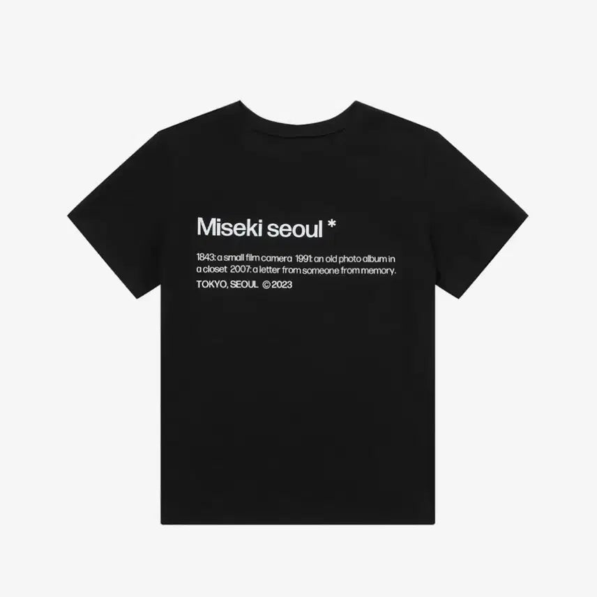 [BUNJANG] Misekiseoul Short Sleeves T-Shirt Black / 미세키서울 Misekiseoul short sleeves BLACK