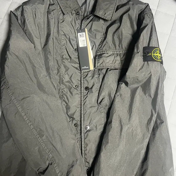 [BUNJANG] Stone Island Crinkle Reps Hooded Overshirt Primaloft L Charcoal / L/ 스톤아일랜드 크링클랩스 오버셔츠 프리마로프트(차콜)