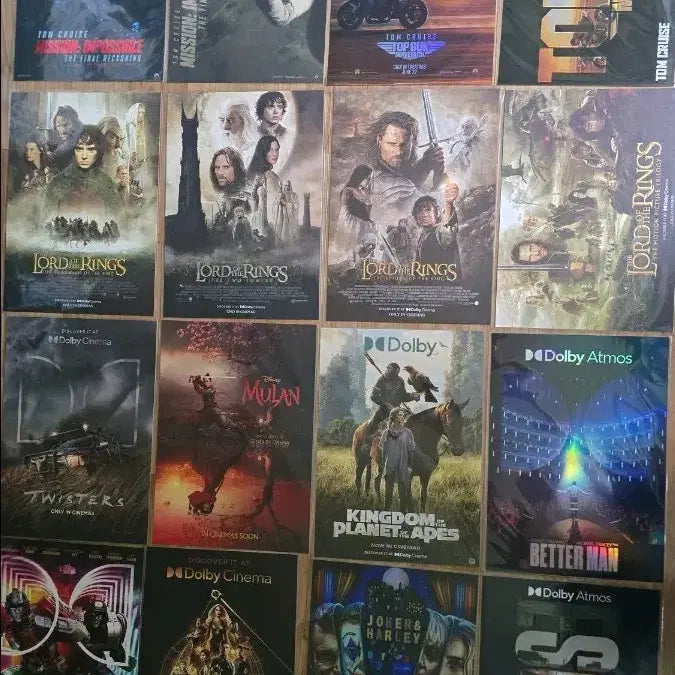 [BUNJANG] Megabox Dolby & Dolby Atmos A3 Poster Set (16 Types) / 메가박스 돌비 & 돌비 애트모스 A3 포스터 16종 일괄 팝니다