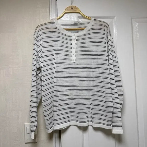 [BUNJANG] Striped Summer Knit T-shirt / 스트라이프 여름니트 @새옷