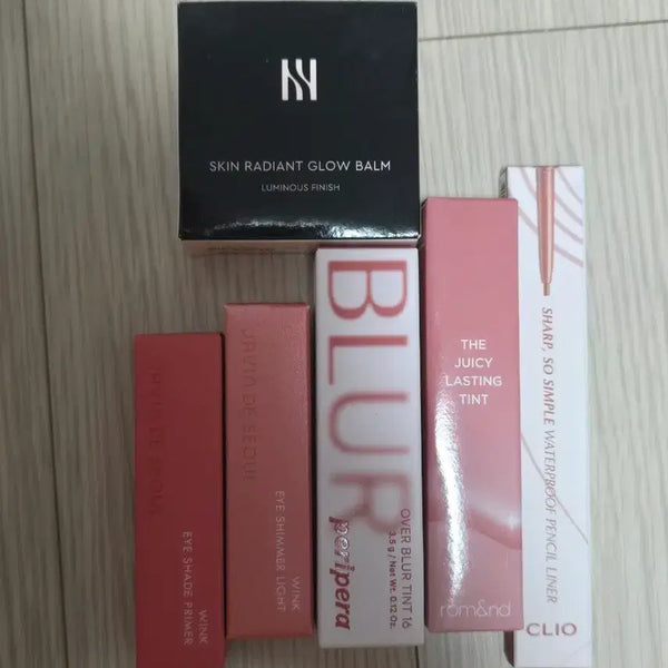 [BUNJANG] Javin De Seoul Eye Primer, Peripera, Rom&nd, Clio Tint & Liner Bundle / 자빈드서울 아이프라이머 롬앤 클리오 페리페라 틴트 화장품
