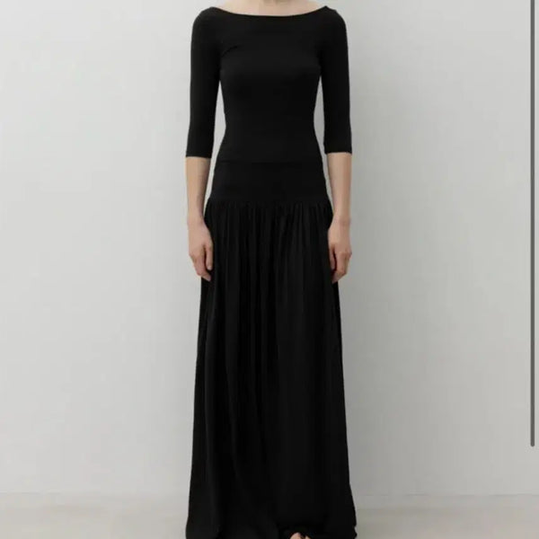 [BUNJANG] LFM Open-Back Jersey Dress - Black / lfm 원피스 Open-Back Jersey Dress Black
